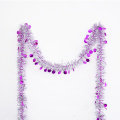 Tinsel Artificial Christmas Garland with Small disc